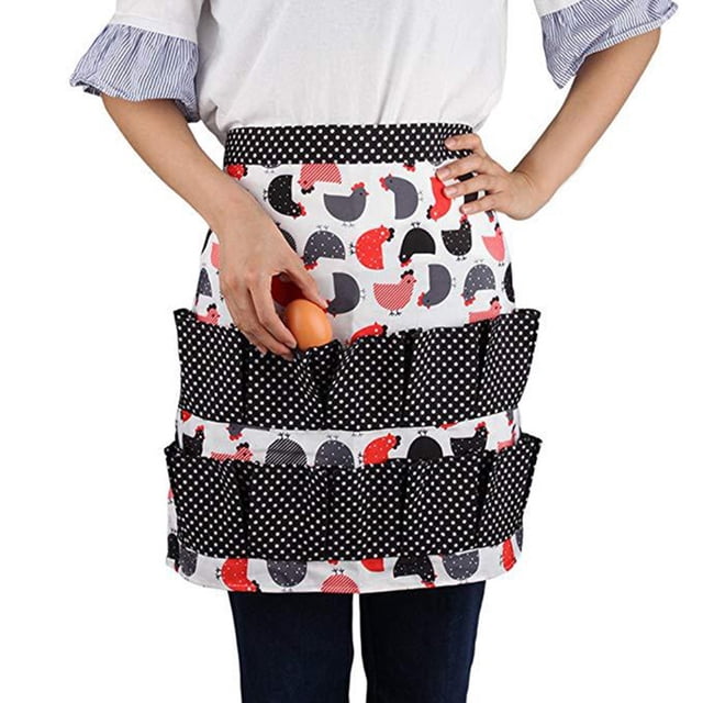 Boovnll Apron, Collecting Apron Pockets Holds Chicken Farm Home, Aprons for Women with Pockets, Aprons, Aprons for Cooking
