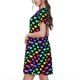 thumbnail image 2 of Balery Rainbow Hearts Vestidos sueltos de manga corta para mujer, vestidos de verano 2025, vestidos casuales de corte A con vuelo., 2 of 6