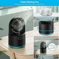 thumbnail image 2 of Portable Misting Fan, Rechargeable Cooling Mister Fan With 7 Color Nightlights, Mist Fan With 300ml Water Tank, 2 of 5