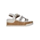 thumbnail image 2 of SANDALIA PLATAFORMA PULSERA CASUAL VESTIR GIUSTO MUJER DAMA LATTE BLANCO 14002 LEON  14002p, 2 of 3