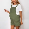 thumbnail image 5 of Summer Savings Clearance! Maternity Romper,Maternity Biker Shorts,Women's Maternity Jumpsuit Solid Color Adjustable Waist Shoulder Strap Suspender Shorts Comfortable Pregnancy Wear for Summer, 5 of 8