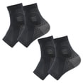 thumbnail image 1 of 2 Pairs Neuropathy Socks Breathable Men Women Pain Relief Foot Compression Sleeve Toeless Arthritis Ankle Protection Support Brace, 1 of 5