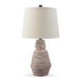 thumbnail image 2 of Aerd 23 Inch Table Lamp Set of 2, White Drum Shade, Ribbed Base Turned, 2 of 5