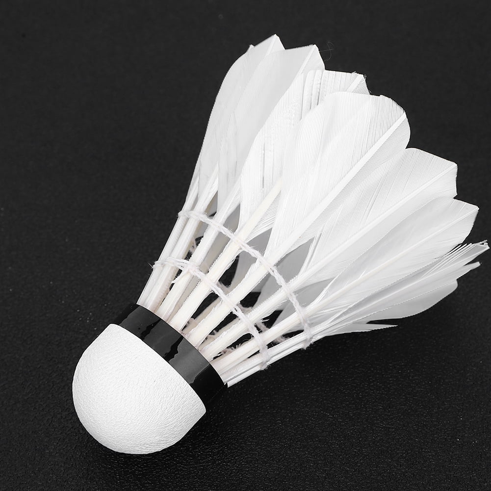 1/6/12pcs White Badminton Ball Feather Shuttlecock Sport Training Professional 