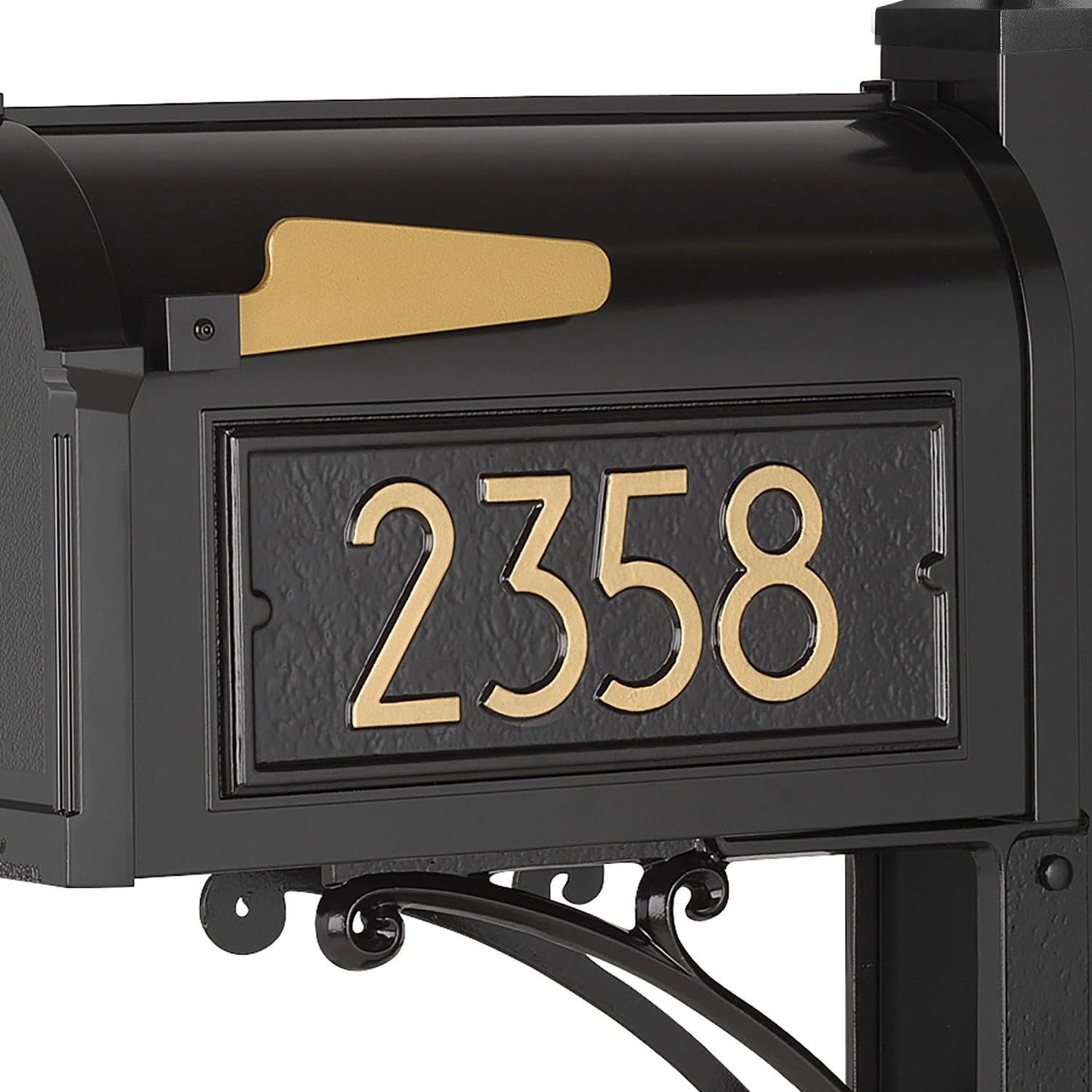 Custom Mailbox Address Plaque, Personalized House Number Sign with Modern Numbers