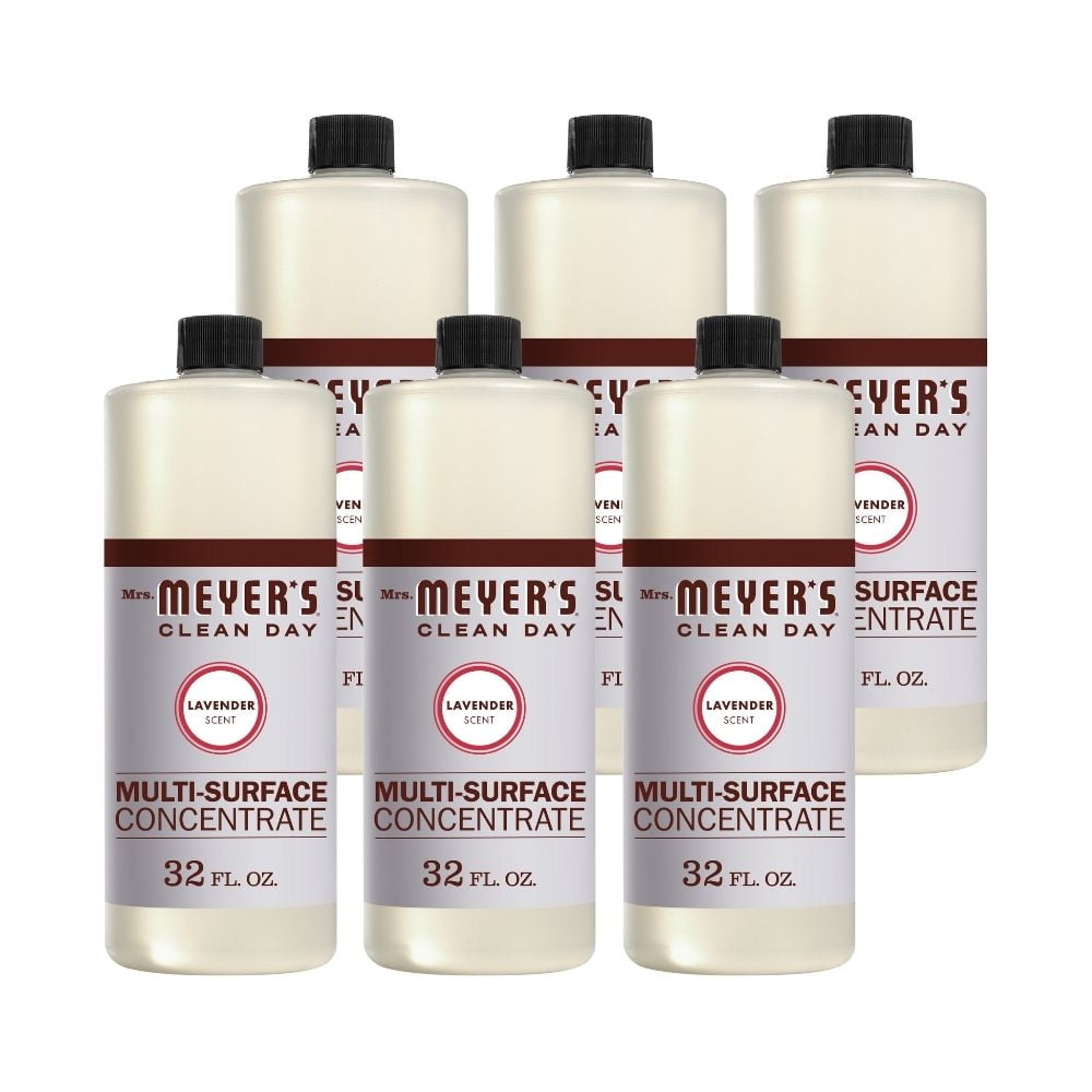 Mrs. Meyer's MultiSurface Concentrate Lavender, 32 OZ (Pack of 6