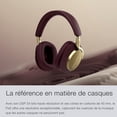 thumbnail image 3 of Bowers & Wilkins Px8 Over-Ear Wireless Headphones, Advanced Active Noise Cancellation, Luxurious Materials, 30-Hour Battery Life, 15-Min Quick Charging, Royal Burgundy, 3 of 5