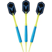 Viper V Glo Soft Tip Darts with Aluminum Shafts, 18 Grams, Blue and Yellow