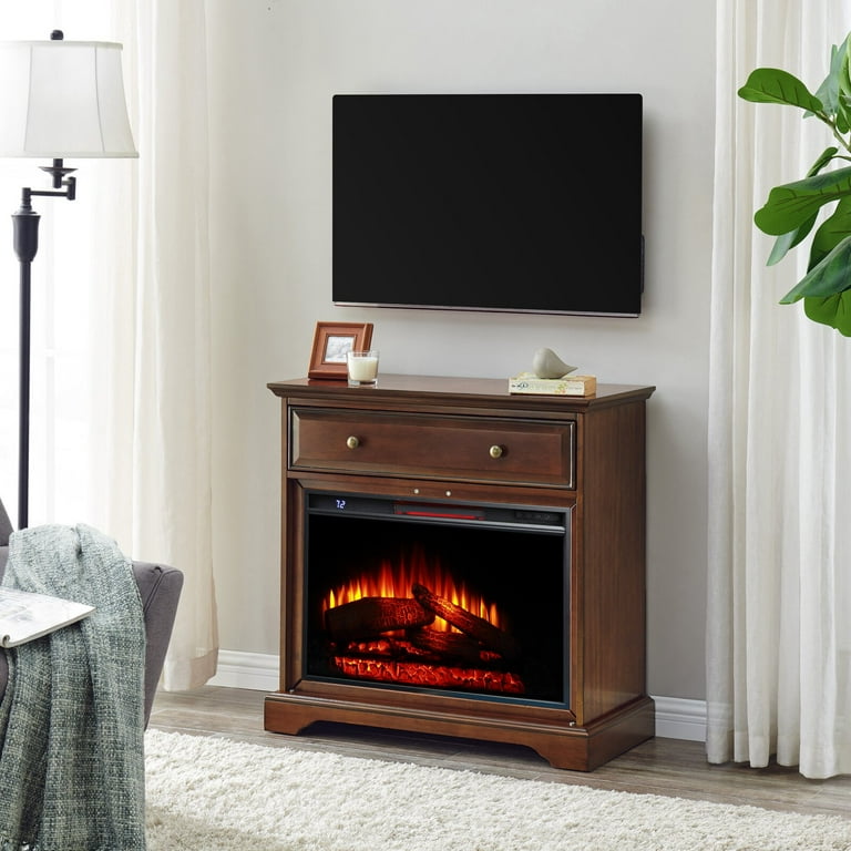 Vitiello tv on sale stand with fireplace