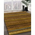 thumbnail image 2 of Ahgly Company Indoor Square Abstract Red Brown Oriental Area Rugs, 6' Square, 2 of 6