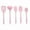 Pink, variant on Silicone Kitchen Cooking Utensil Set, Heat Resistant BPA Free Food Grade Pink Kitchen Tools with Long Handle for Nonstick and Wok, Set of 5 (Pastel Pink)
