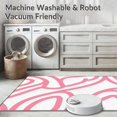 thumbnail image 5 of ODIKA 5'x7' Machine Washable Non-Slip Area Rug, Artistic Wavy Lines Abstract High Traffic Rug, Pink, 393237, 5 of 5
