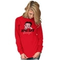 thumbnail image 3 of Betty Boop and Pudgy Adorable Cute Women's Long Sleeve T Shirt Brisco Brands S, 3 of 6
