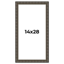 14x28 Frame Black Bamboo Solid Wood Picture Frame Width 1.5 Inches | Interior Frame Depth 0.5