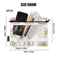 thumbnail image 4 of FORMRS 2 Pack Pencil Pouch for 3 Ring Binder with Clear Window Zipper Case, Toasts Pattern, 4 of 6