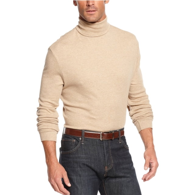 John Ashford - Camiseta básica para hombre, color beige, talla mediana