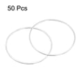 thumbnail image 3 of Unique Bargains 50 Pack 30mm Brass Hollow Circle Bezel Round Linking Rings(Bright Silver), 3 of 4