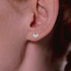 thumbnail image 4 of unbranded 2 Pares De Aretes De Zirconia En Resistente Y Dorado, 4 of 7