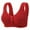 Red, variant on Seductiva Clothing Bras for Women Women No Underwire Front Closure Comfort Senior Wireless Closing Bra