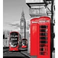 thumbnail image 3 of London Duvet Cover Set, London Telephone Booth in The Street Traditional Local Cultural England UK Retro, Decorative 3 Piece Bedding Set with 2 Pillow Shams, Queen Size, Red Grey, by Ambesonne, 3 of 3