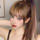 thumbnail image 4 of Long Straight Ponytail Hair Extension Heat-Resistant Magics Pastes Ponytail for Stylish Women Style 3, 4 of 4