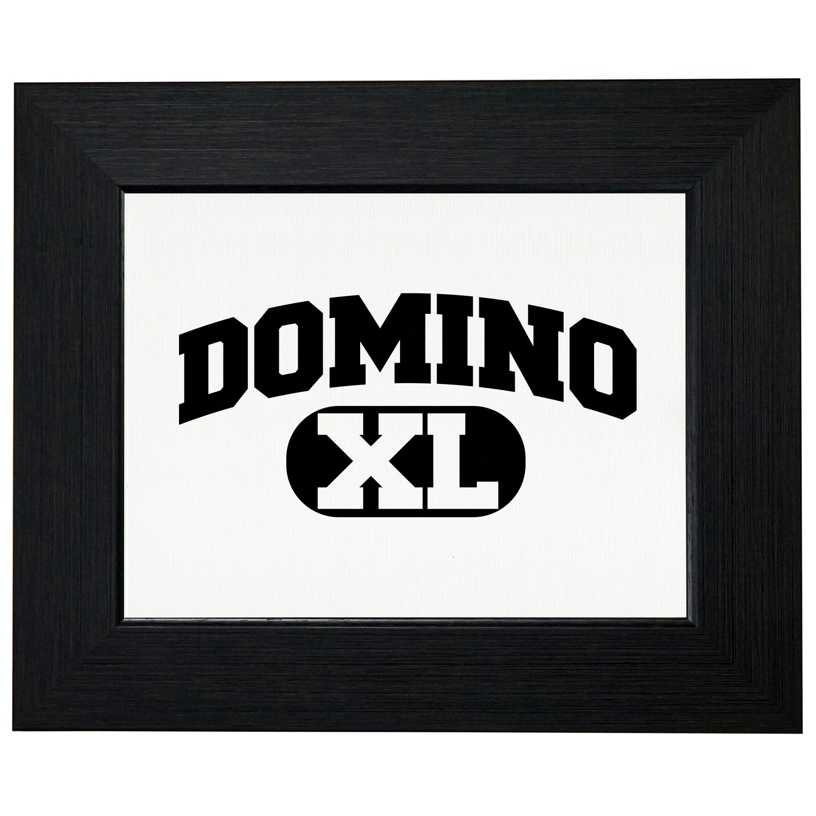 Simple Domino XL Dominoes Design Framed Print Poster Wall or Desk