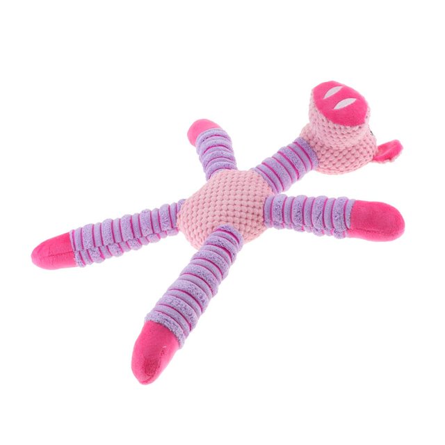 Juguetes Doy duraderos, juguetes chirriantes para perros , juguetes de peluche para mascotas, juguetes para masticar perros para perros rosado Zulema Juguete para perros