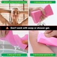 thumbnail image 4 of Exfoliante, esponja de ducha para el cuerpo del baño, removedor de esponja para piel muerta para adultos, bebés, mujeres embarazadas, 2 piezas de colores aleatorios, 4 of 7