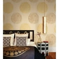 James Cordova Light Grey Medallion Wallpaper