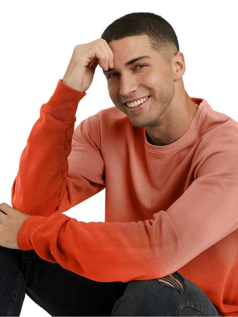 Hanes Originals Men's Garment Dyed Fleece Sweatshirt, Sizes