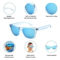 thumbnail image 5 of WOOSH Polarized Lightweight Sunglasses for Men and Women - Light Blue Lens & Clear Blue Frame - Unisex Sunnies for Fishing Running Beach Sports & Outdoors, 5 of 7