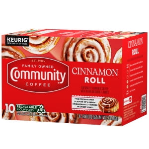 Community® Coffee Cinnamon Roll Coffee Single-Serve Cups 22 Count Box