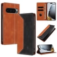 thumbnail image 2 of Phone Case for Google Pixel 10 Pro XL FOXDOCK Premium Leather,Creative Dual-Color Cover with Card Slot,Shockproof, 2 of 7