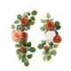 thumbnail image 4 of 2 piezas de flores de arco de boda, guirnalda de flores artificiales, flores de seda, esquina rústica Estilo E, 4 of 9