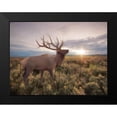 thumbnail image 2 of Deiter, Lori 14x12 Black Modern Framed Museum Art Print Titled - Jackson Sunrise with Elk, 2 of 5