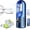 Blue, variant on 2026TripleHBB 6-Speed Bladeless Electric Fan with Light,Portable Desktop Cooling Fan,Bladeless Desk Fan Small Quiet,7-Color Night Light & Timer,USB Rechargeable for Personal Bedroom Home Office