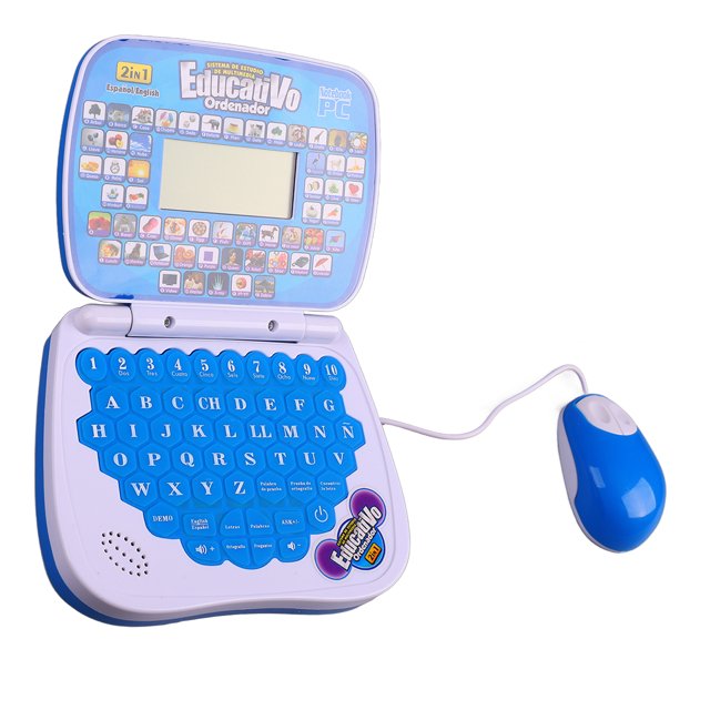 Computadora portátil de aprendizaje Vhermosa para niños función musical en inglés y español