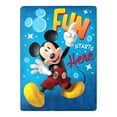 thumbnail image 6 of Disney Mickey Mouse Throw Blanket, Silk Touch, 46x60, Muticolor, 100% Polyester, 1 Each, 6 of 6