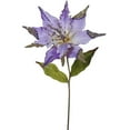 thumbnail image 1 of Vickerman OF161426 Violet Poinsettia Flower Stem, 26 & 12 in., 1 of 3