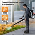 thumbnail image 5 of 65CC Gas Backpack Leaf Blower, 2-Stroke 3hp Engine 700 CFM 200 MPH High Airflow for Lawn Care, Adjustable Backpack Straps with 1.7L Fuel Tank for Comfort, 5 of 6