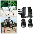 thumbnail image 1 of Botas de cepillado de tendón y de Botas de de pierna + Trasero Negro L shamjiam Bota de tendón de caballo, 1 of 9