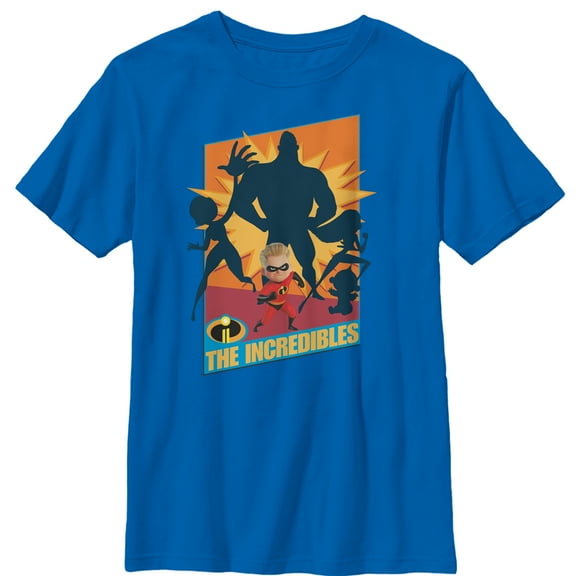 Boy's The Incredibles Violet Star Graphic Tee Royal Blue X Small