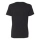 thumbnail image 3 of Camiseta con cuello en V Bella + Lienzo CVC de brezo relajado para mujer Negro Heather M 6405CVC, 3 of 5
