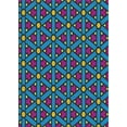 thumbnail image 1 of Ahgly Company Indoor Rectangle Patterned Blue Green Novelty Area Rugs, Swatch Sample, 1 of 6