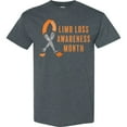 thumbnail image 3 of Inktastic Limb Loss Awareness Prosthetic Leg and Arm Orange Ribbon T-Shirt, 3 of 5