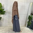 thumbnail image 4 of Chapeau Froissé Uni pour Femmes avec Hijab Ethnique Musulman, 4 of 4