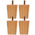 thumbnail image 1 of 4pcs Wooden Furniture Legs Cube Couch Legs Coffee Table Dresser Replacement Legs, 1 of 8