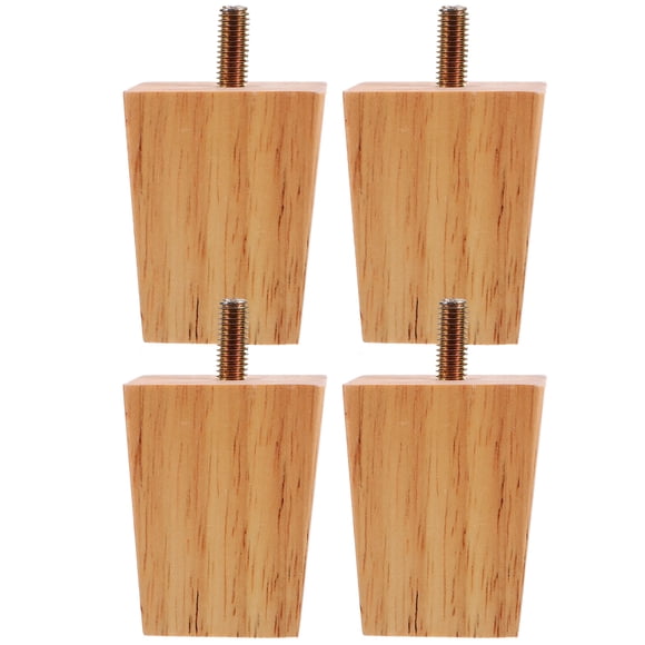 4pcs Wooden Furniture Legs Cube Couch Legs Coffee Table Dresser Replacement Legs