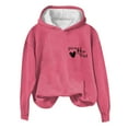 thumbnail image 2 of Black_Friday&Cyber/Monday Womens Clothing Under $10.00 Yuxingfu Women'S Casual Fall and Winter Long-Sleeved Fashion Printed Hooded Tops Sweatshirt, 2 of 6