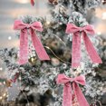 thumbnail image 3 of Christmas Bows for Tree, 6 Of Velvet Bows For Christmas Tree Decoration Flower Garlands Flower Garlands Velvet Bows, 3 of 9
